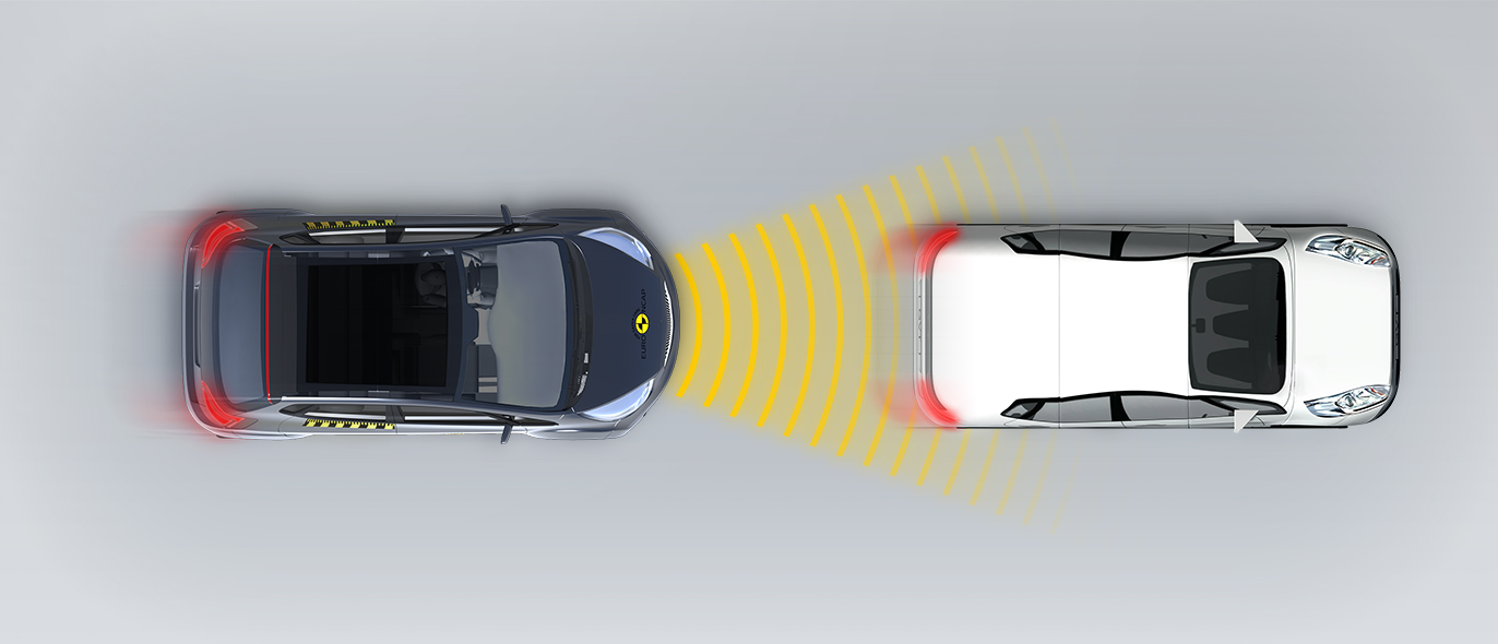 Approaching a braking car